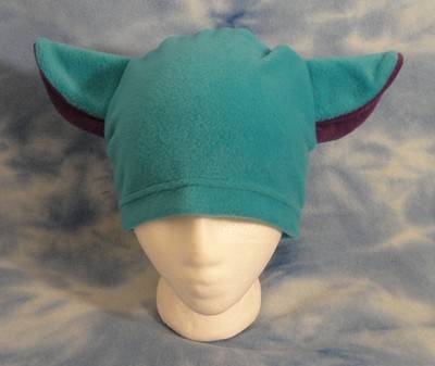 Blue and Purple Kitty Hat