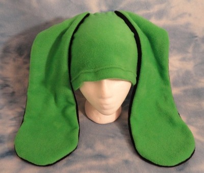 Green/Black Bunny Hat