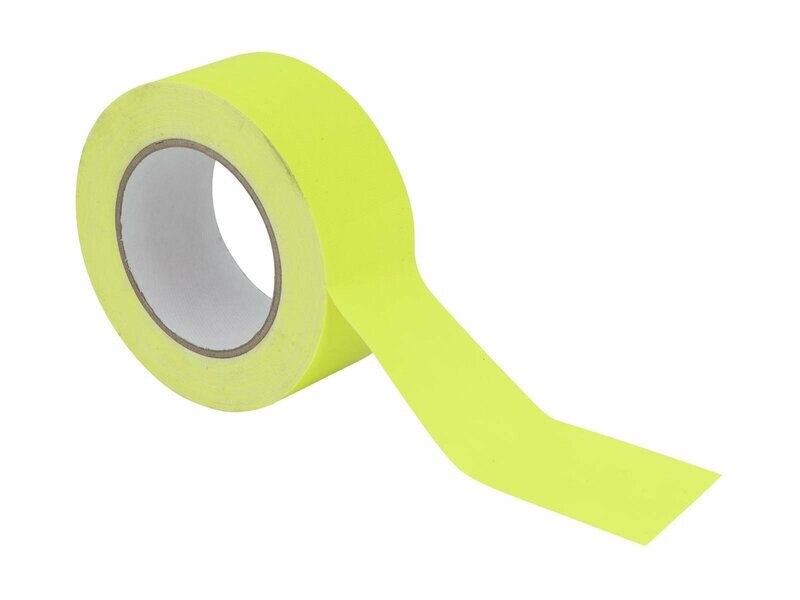 Gaffa Tape 50mm x 25m neon-yellow uv active
