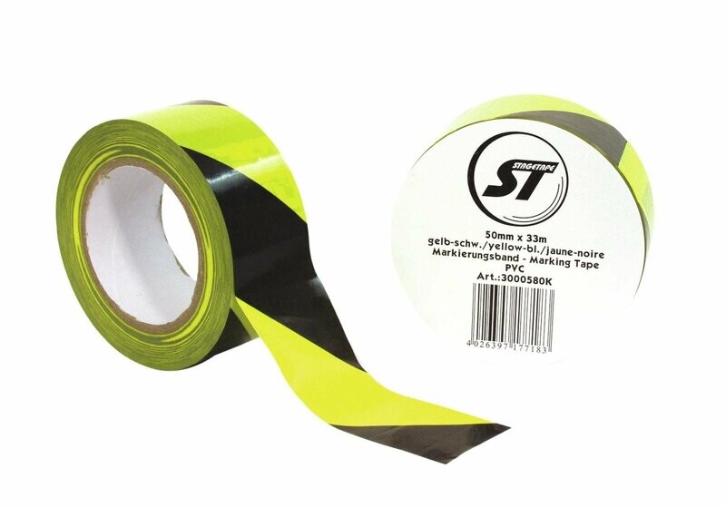 Marking Tape PVC yellow/black