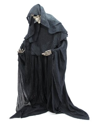 Esqueleto Padrinho da morte de Halloween moldável 160cm