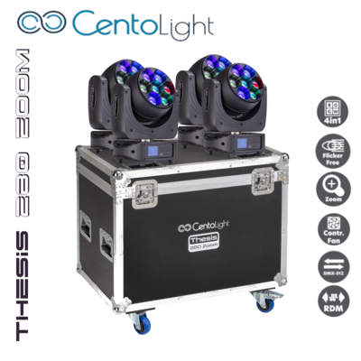THESIS 280 ZOOM SET - 7 x 40W LED Moving Head with zoom
