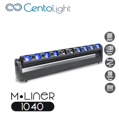 M-LINER 1040 - 10 x 40 W LED Beam moving Bar With Pixel control