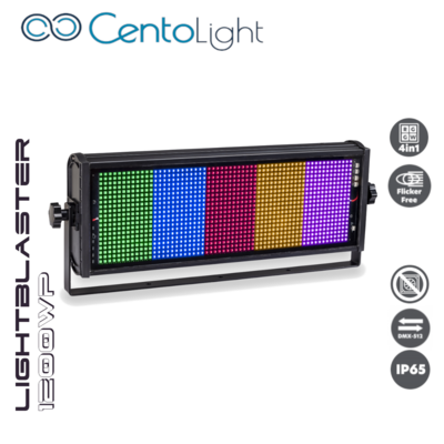 LIGHTBLASTER 1200WP - 1200W 5-Zone Waterproof RGBW LED Strobe & Wash Light