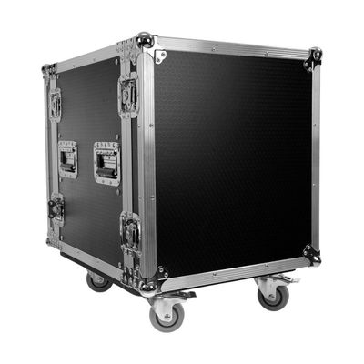 FLIGHT CASE RACK 12U ROLLER PLUGGER