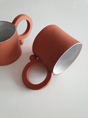 Terracotta Stoneware Coffee Cup 250 ml / 8 oz