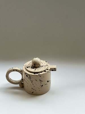 Handmade Slab Built Stoneware Teapot