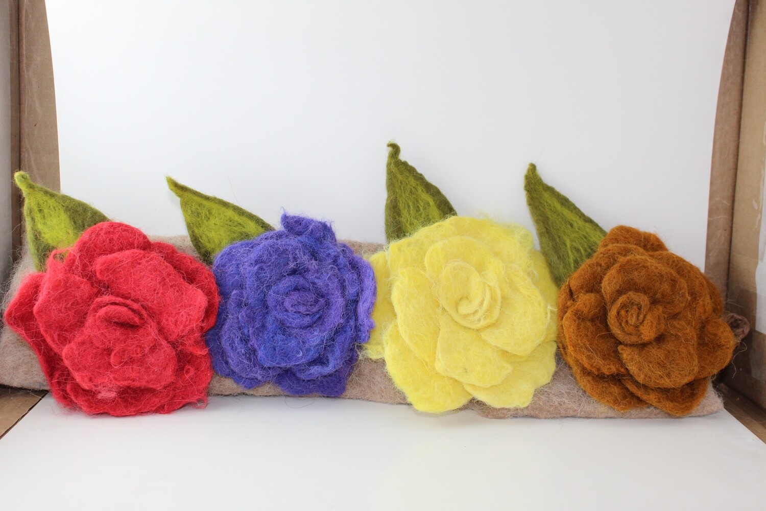 Felted Flower Pins