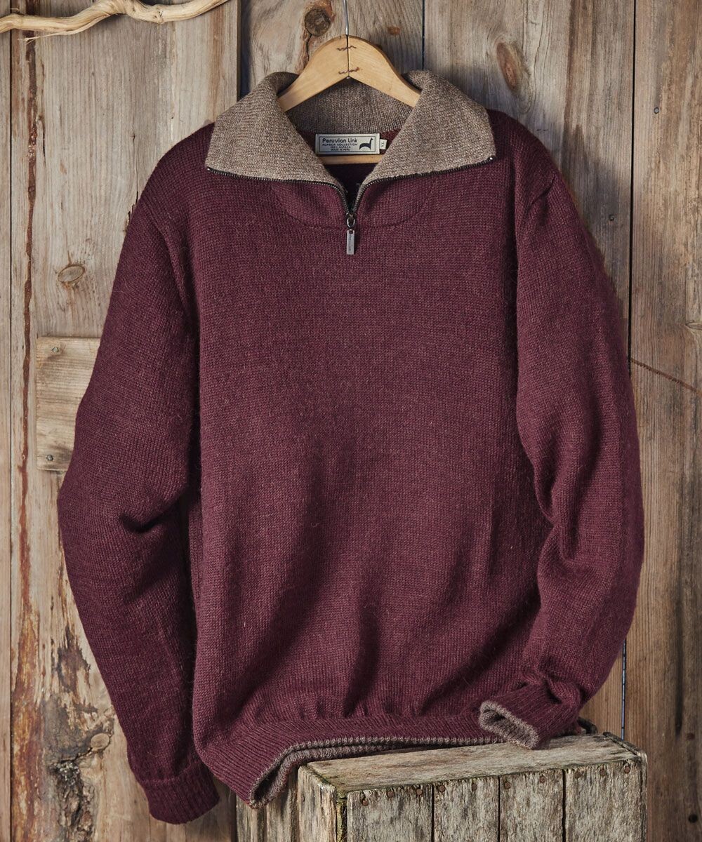 Sweater, Zipper Alpaca