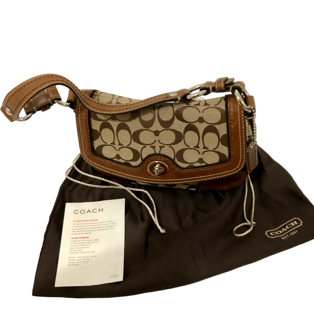COACH 10983 Chelsea Signature Khaki/Tobacco Purse