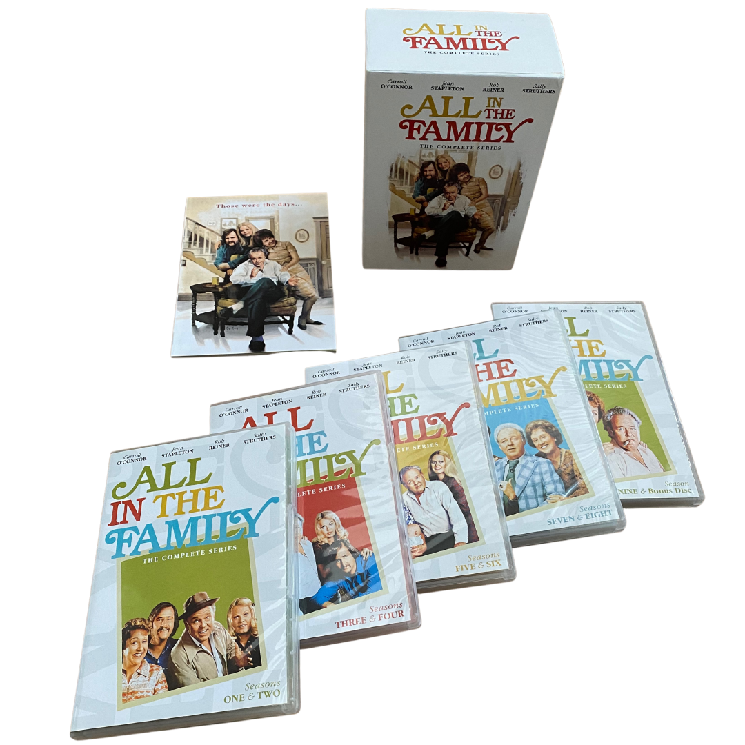 All In The Family The Complete Series 28-DVD Set with Collectible Book