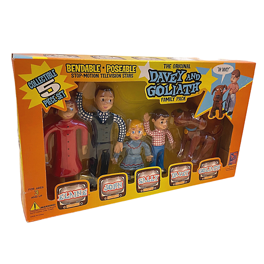 The Original Davey And Goliath Family Pack Bendable Poseable Figures