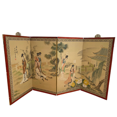Painted By Hand Wall Mount Folding Screen 35" x 70"