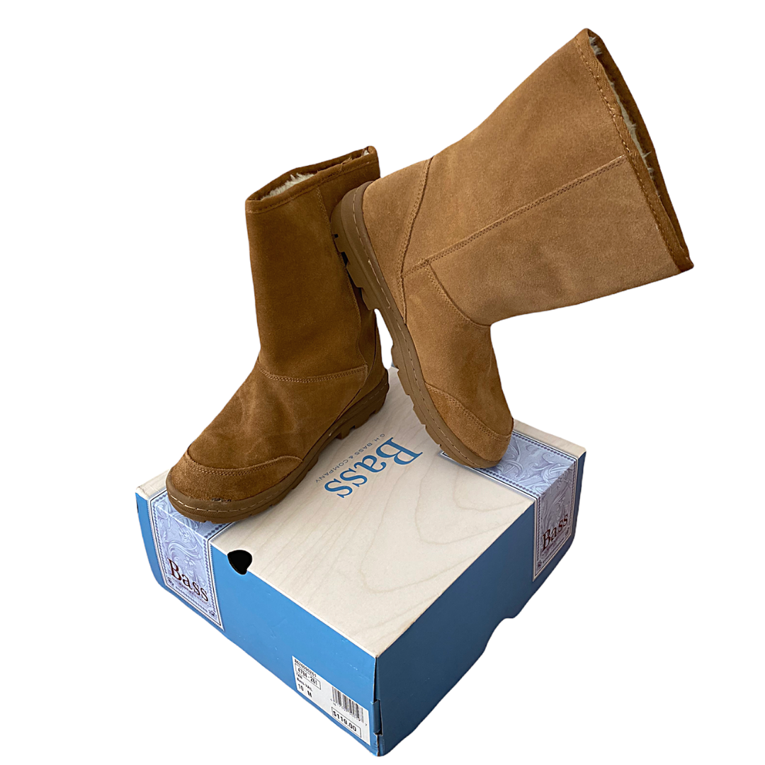 Bass Vail Tan Suede Boots Women's Size 10