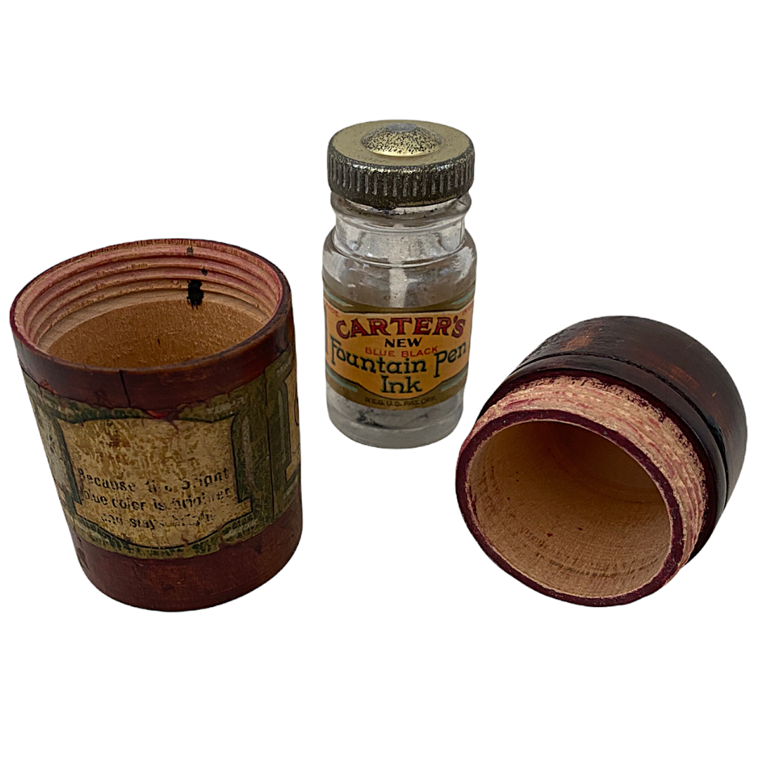 Carters Ink Bottle & Travel Case Circa 1800s