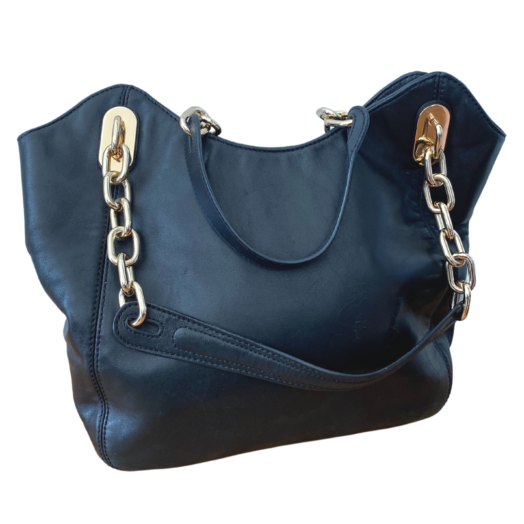 Michael Kors Gold Chain Embellished Handbag