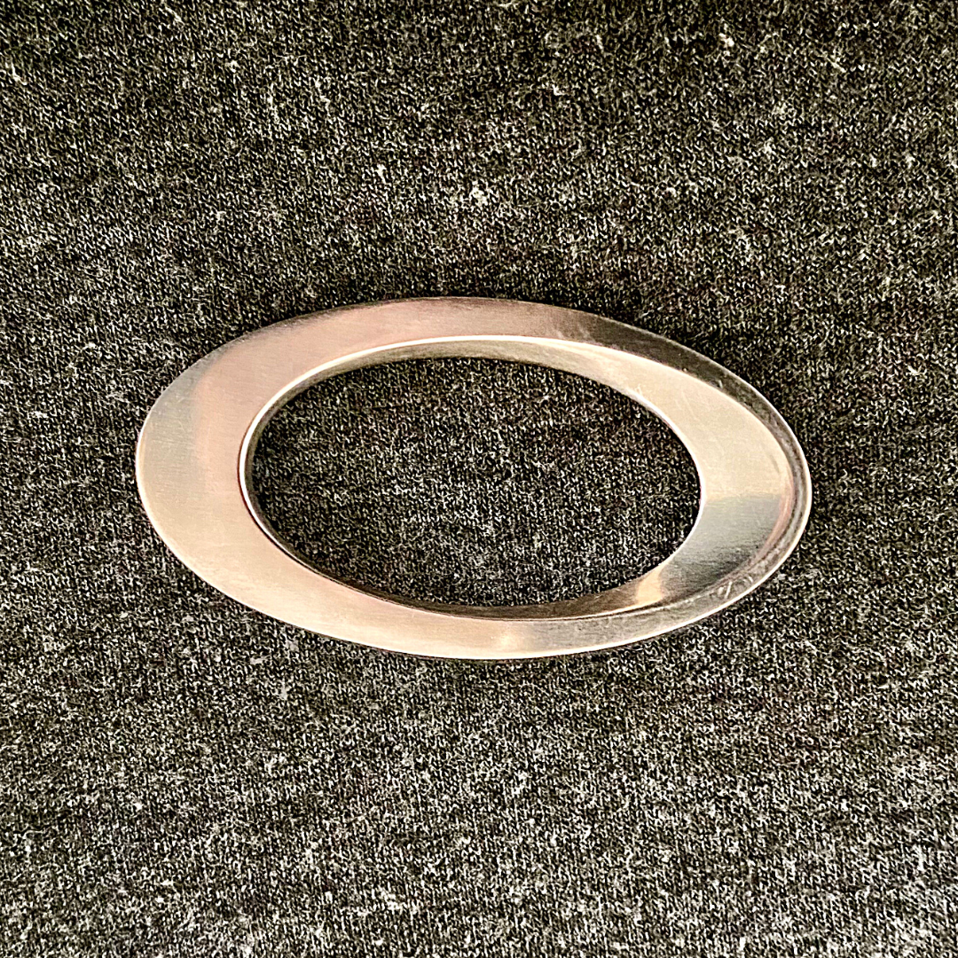 Hans Hansen Modernist Sterling Silver Oval Pin