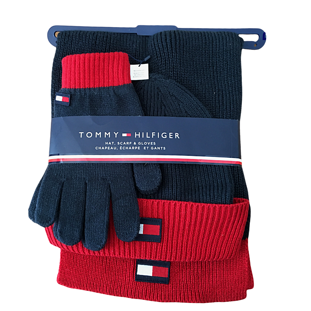 Tommy Hilfiger Hat Scarf & Gloves Set