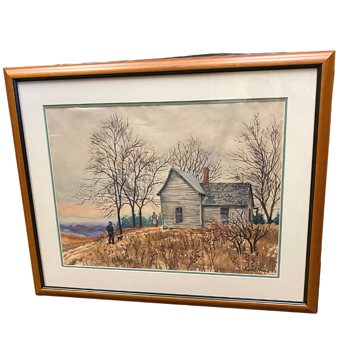 Kenneth Harris Framed Water Color Painting