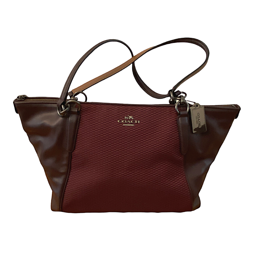 COACH Ava Legacy Jacquard Tote Handbag F57246