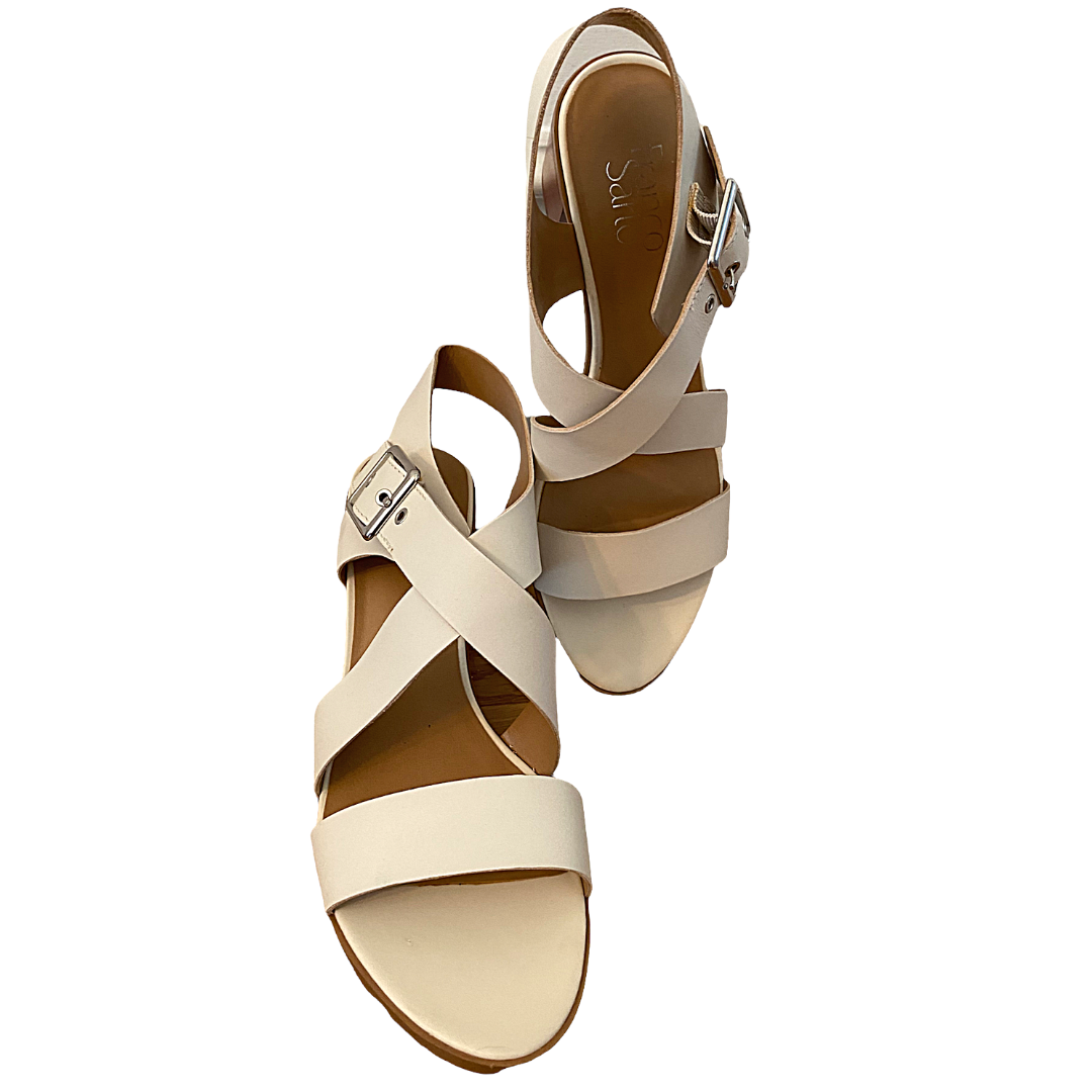 Franco Sarto Helga Block Heel Sandal Shoe Women's Size 9.5