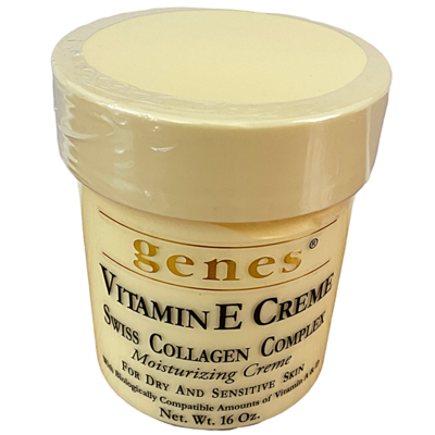 Genes Vitamin E Creme Swiss Collagen Complex Moisturizing Creme 16 Oz.