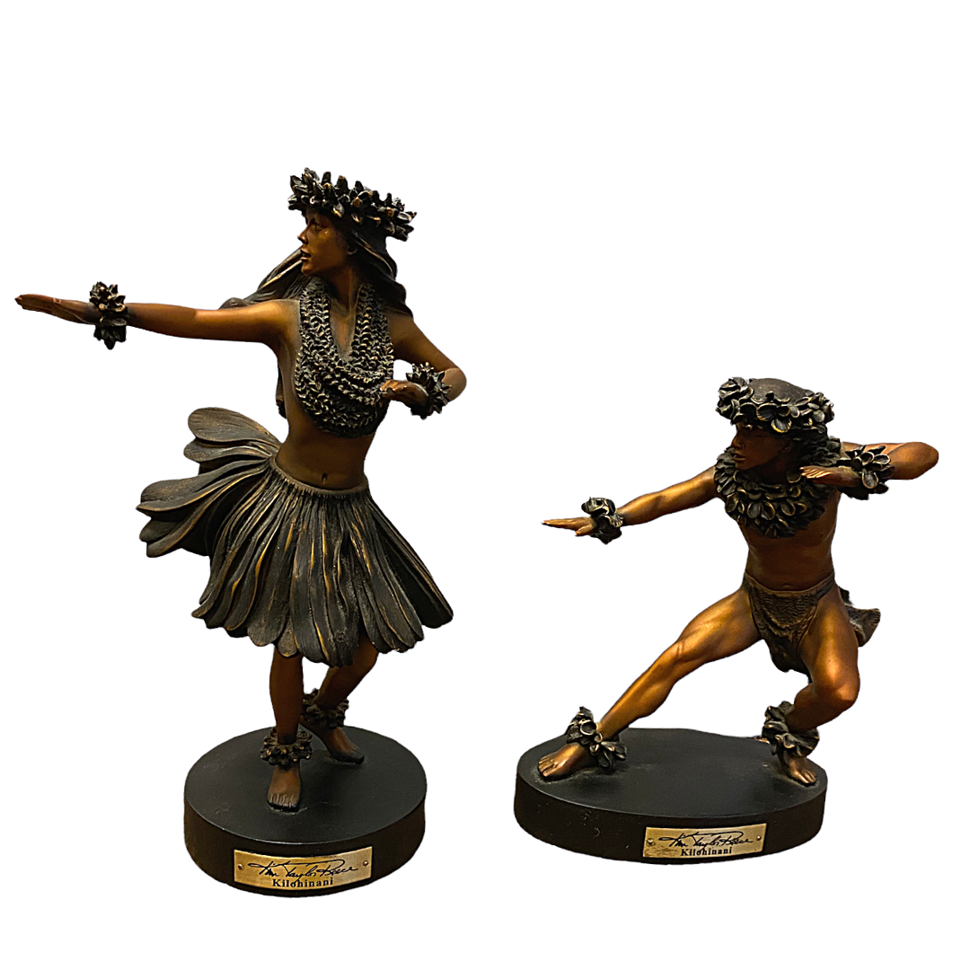 Kim Taylor Reece Cold Cast Bronze Resin Figurines Set of 2