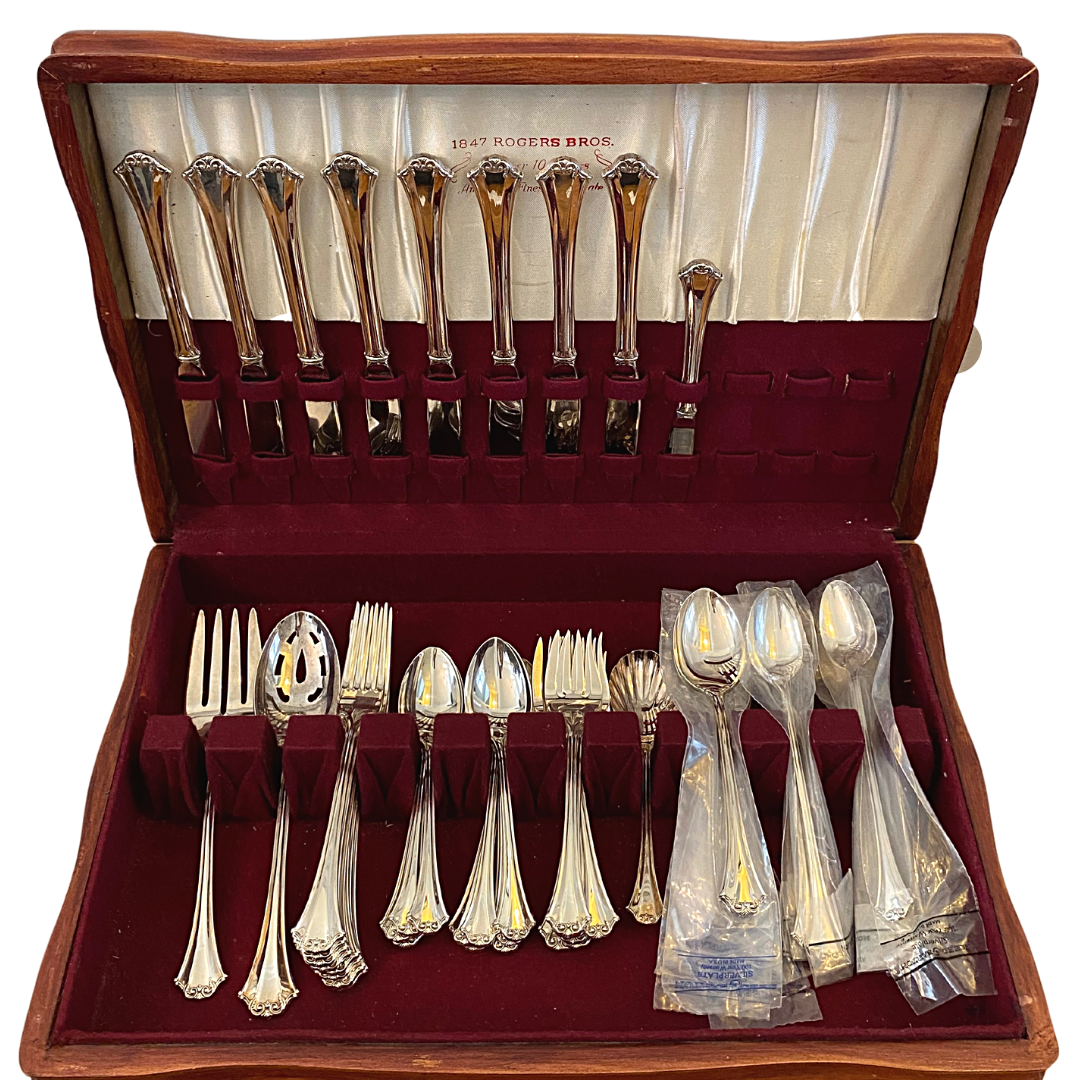 REED & BARTON Country French Flatware Serving Set & Box