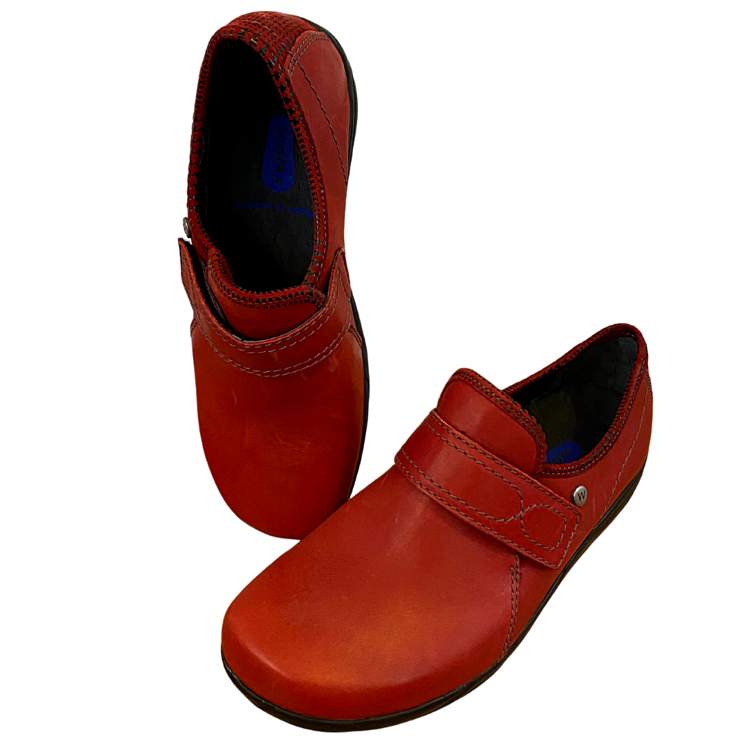 Wolky Desna Red Slip-On Shoe Women's Size EU36, EU40 US5.5-6, US8.5-9