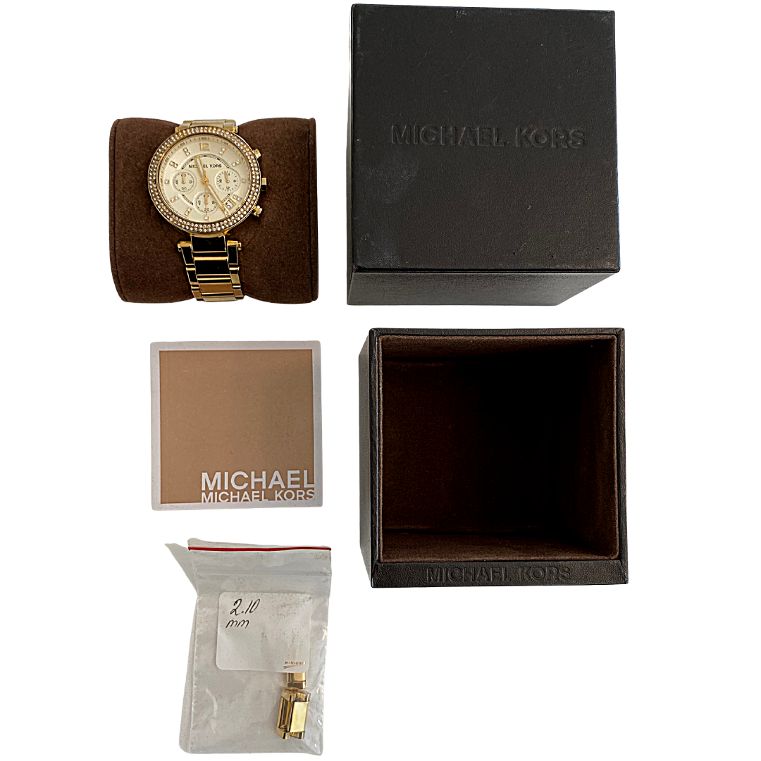 Michael Kors MK 5354 Parker Stainless Steel Gold Tone Watch