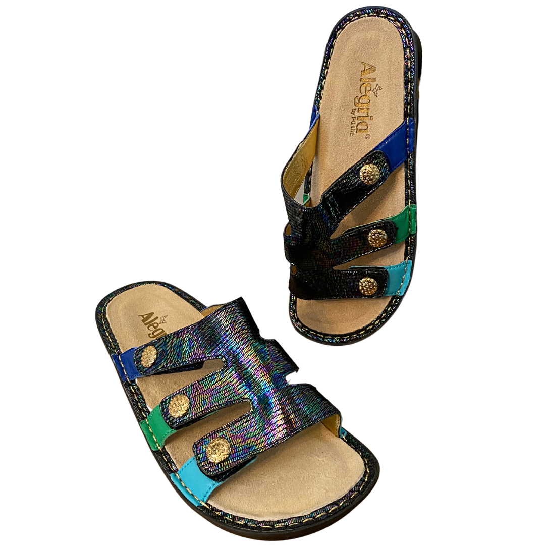 Alegria Velcro Adjustable Strap Sandal Shoe Women's Size EU39 US9