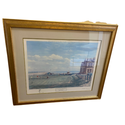 Arthur Weaver The First Tee Framed Watercolor Print