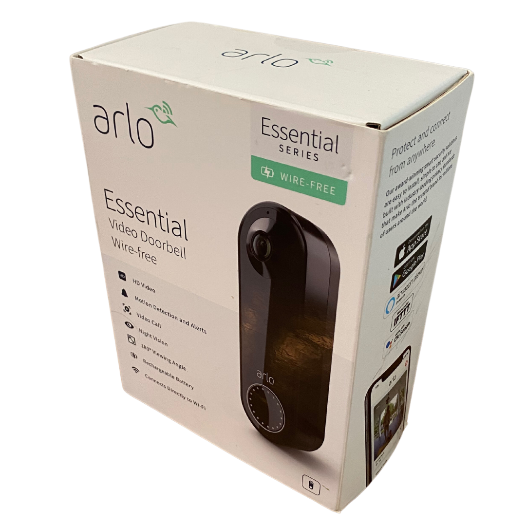 Arlo Essential Series Wire-Free Video Doorbell Monitor Model AVD2001B