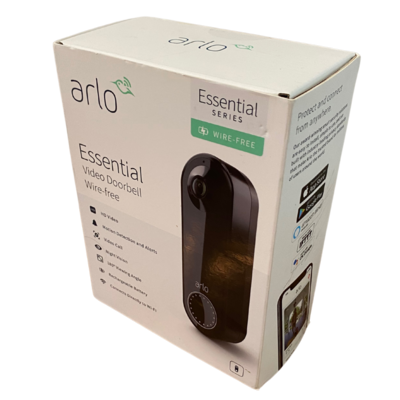 Arlo Essential Series Wire-Free Video Doorbell Monitor Model AVD2001B