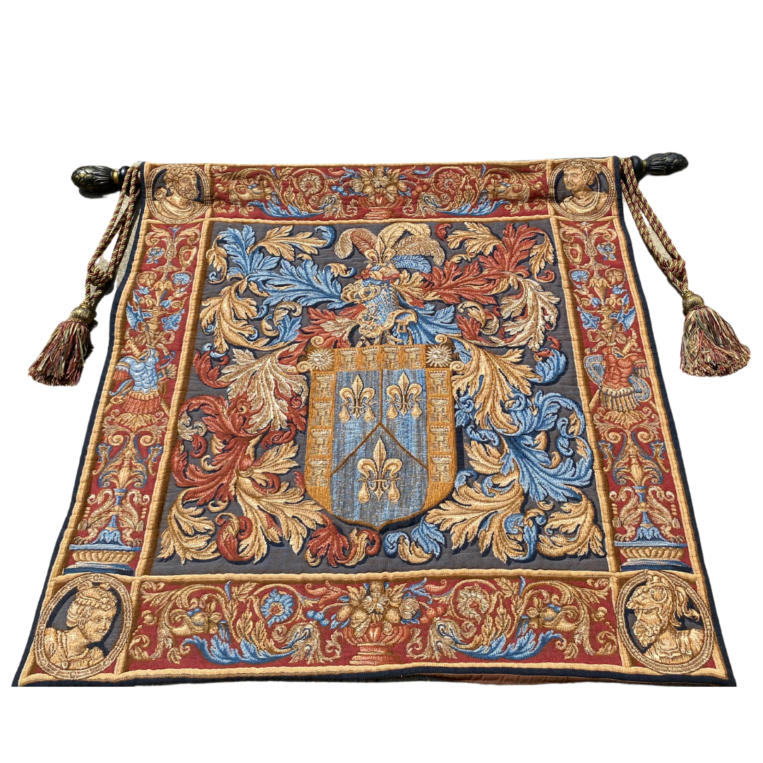 Tapisseries du Lion Wool & Cotton Weighted Wall Tapestry Made In France