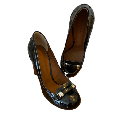 Dolce & Gabbana Patent Leather Round Heel Shoe Women's Size EU39 US8.5