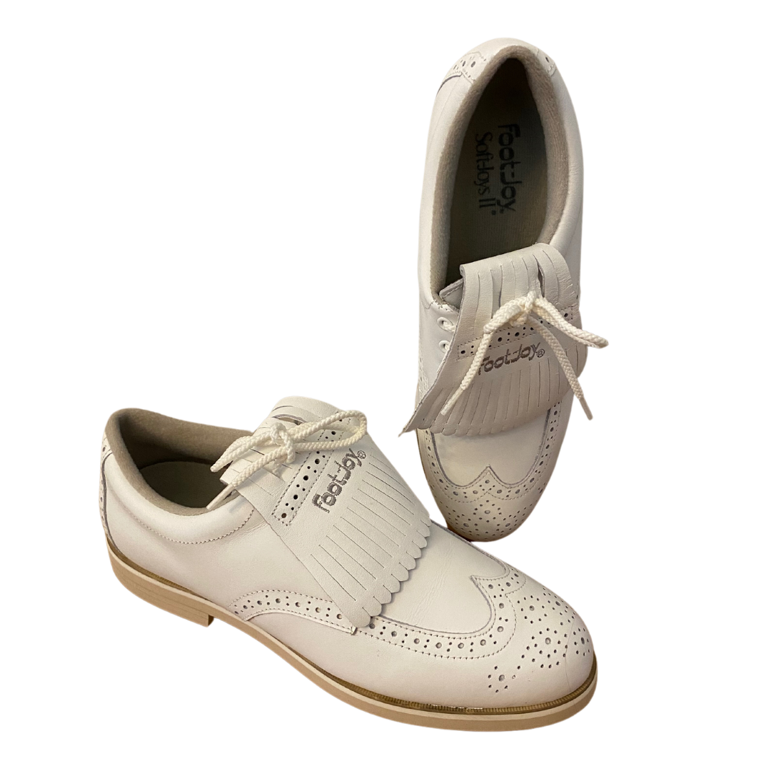 Foot-Joy Soft-Joys Leather Metal Spike Golf Shoe Women's Size 8.5N