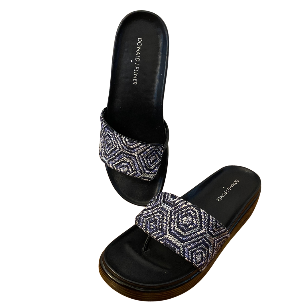 DONALD J PILNER Fifi Platform Slide Sandal Shoe Women's Size 8