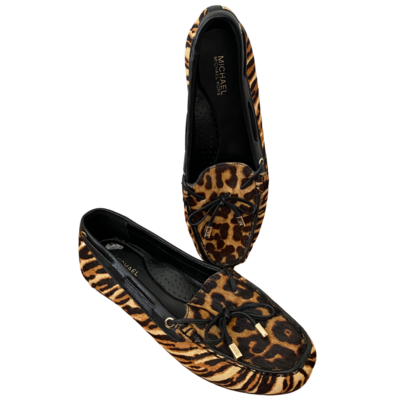 Michael Kors Animal Print Calf Hair Slip-On Shoe Women's Size 6.5