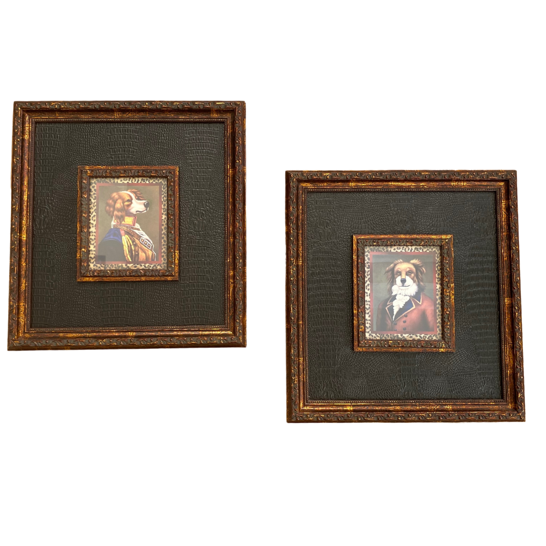 Uttermost Gentlemen Club Collection Set of 2 Professionally Framed & Matted Wall Art