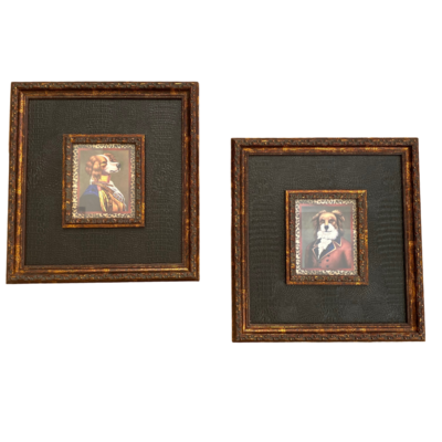 Uttermost Gentlemen Club Collection Set of 2 Professionally Framed & Matted Wall Art