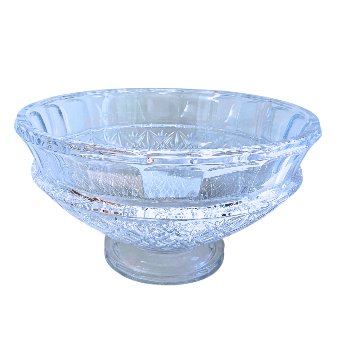 Towle Footed Crystal Vintage Centerpiece Bowl