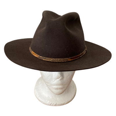 Beaver 5X Genuine Fur Felt Hat Men's Size M
