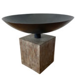 Arteriors 4191 Templeton Metal Wood Base Decorative Bowl