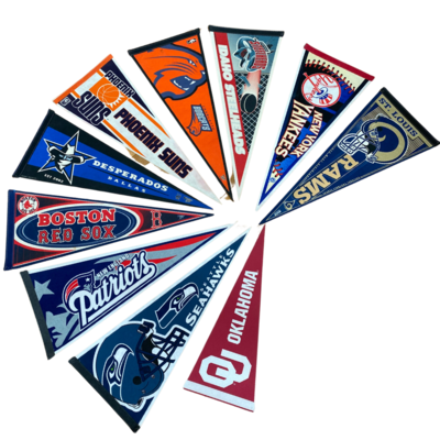 Pennants Assorted Sports Team Lot of 10