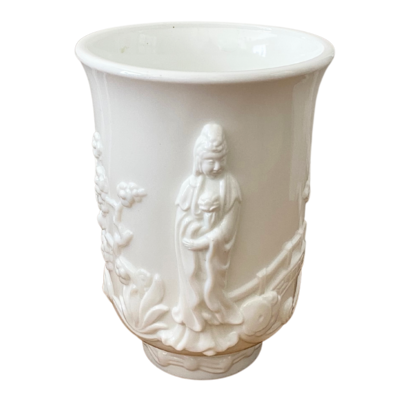 Milk Glass Fenton Empress Vase
