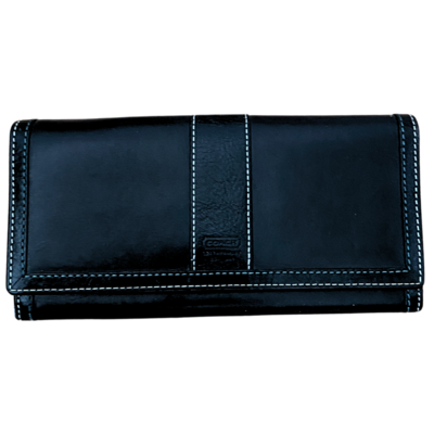 COACH Contrast Stitched Snap Closure Wallet