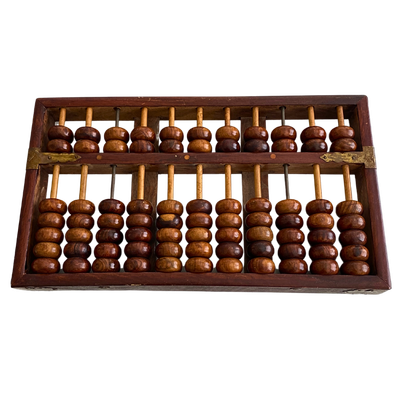 Lotus-Flower Vintage Abacus 77 Wooden Beads