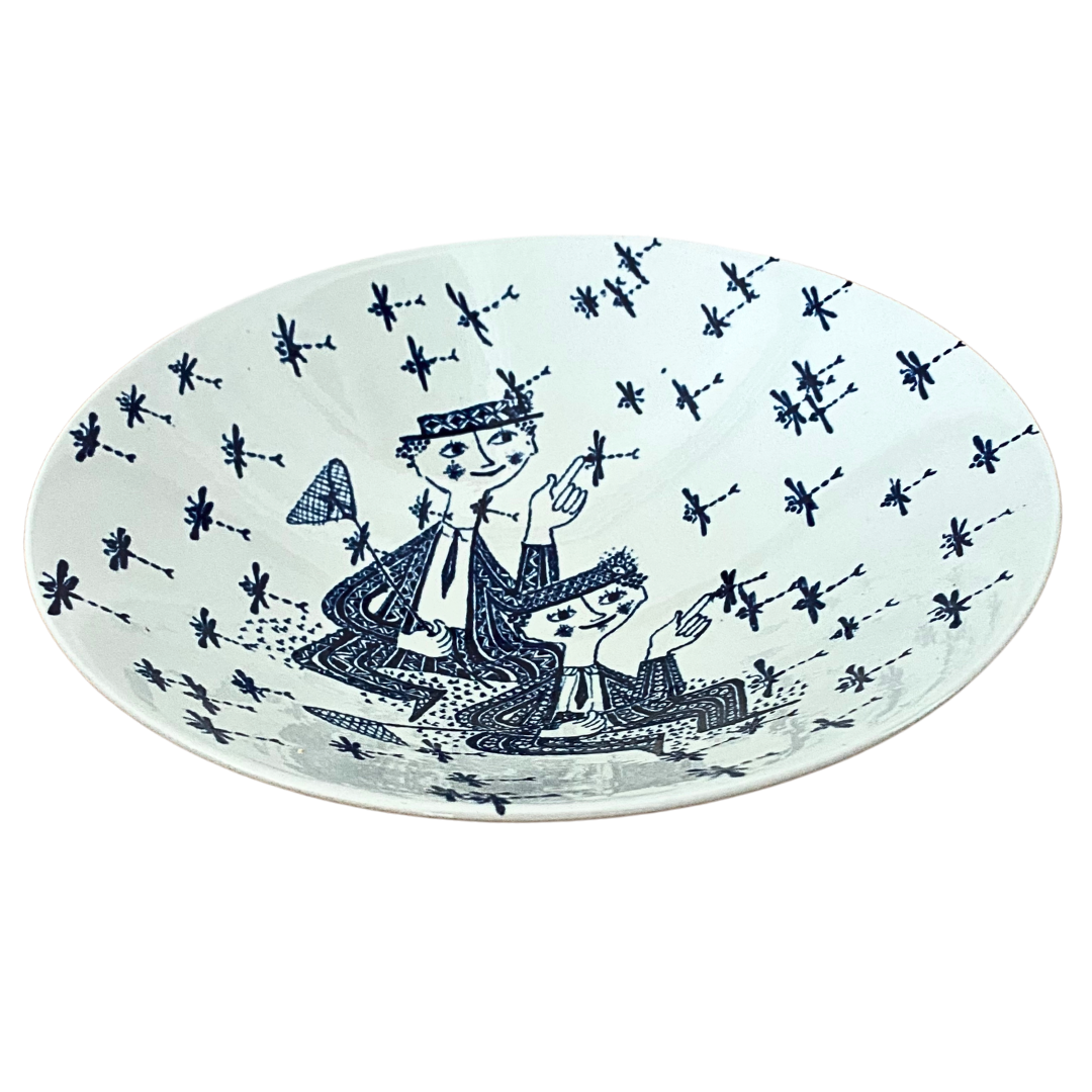 Bjorn Wiinblad Signed Serving Bowl Made In Denmark