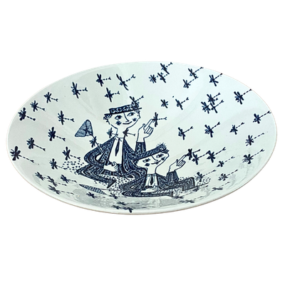 Bjorn Wiinblad Signed Serving Bowl Made In Denmark